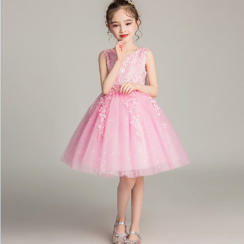 Mädchen Kleid Für Kinder Elegante Kleid Hochzeit Party Kleidung Kleid Blume Sicke Kleid Prinzessin Sommer Mädchen Kurze Kleid Kostüme