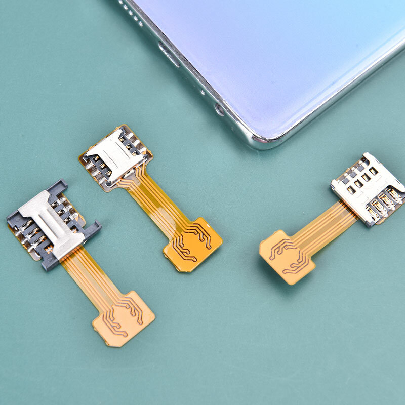 1PC Card Adapter Universal TF Hybrid SIM Slot Dual SIM Card Adapter Micro Extender Nano Card Adapter