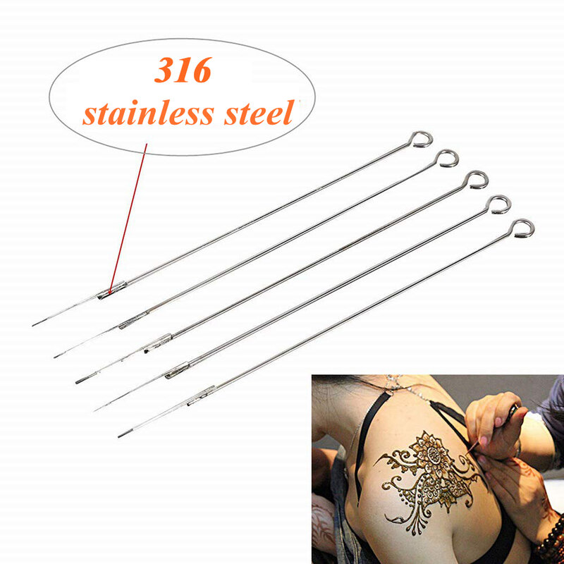 ROMLON Tattoo Needles 10pcs monouso sterilizzato RL RS RM M1 aghi per Tattoo Machine Microblading fornitura di trucco permanente
