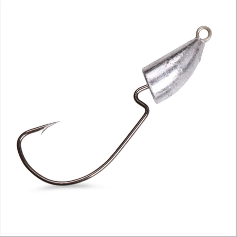 5pcs/lot Jig Head Fishing Hook 5g 6.5g 9.5g 14g  Bullet Jig Fishhook Soft Worm Lure Fishing Accessories