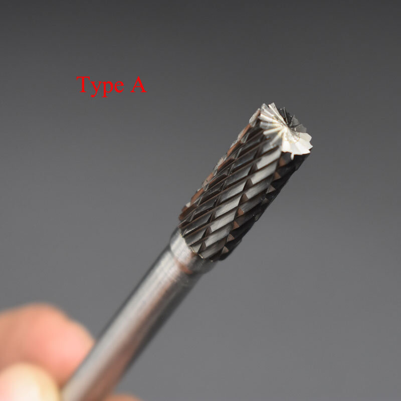 8MM Head Tungsten Carbide Rotary Point Burr Die Grinder 6mm Shank Abrasive Tool Drill Carving Bit 1pc