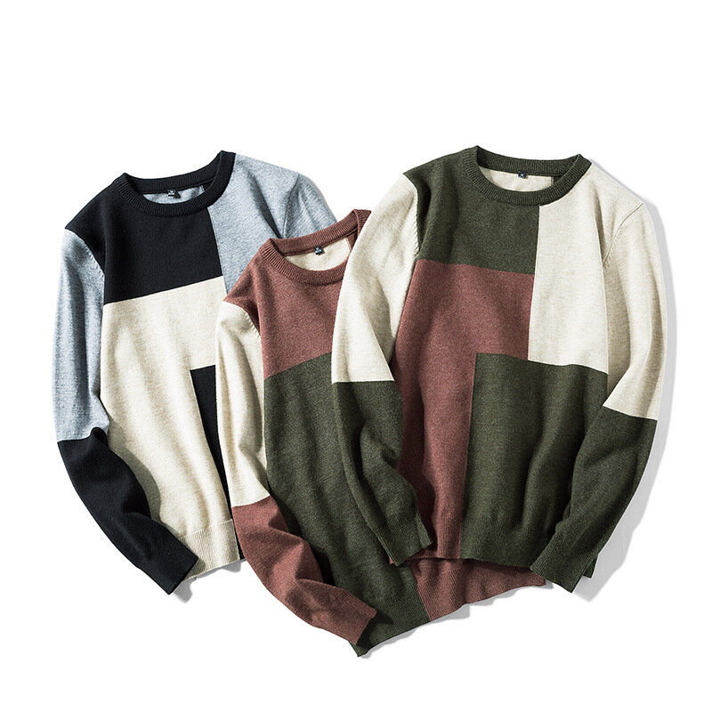 MRMT-suéteres de punto para hombre, Jersey de manga larga a la moda, de color, para ocio joven, 2024