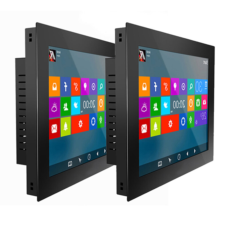 Computador industrial incorporado com tela de toque resistiva, tablet tudo-em-um, painel do PC, windows 10 pro, 14 pol, 15,6 pol, 17,3 pol