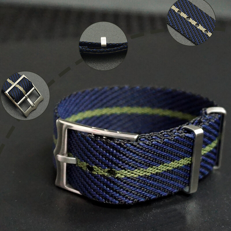 Nouveau matériau spécial Nylon pour Tudor noir baie bracelet 20mm 22mm pour les troupes françaises Parachute bracelet de montre pour Nylon otan sangle