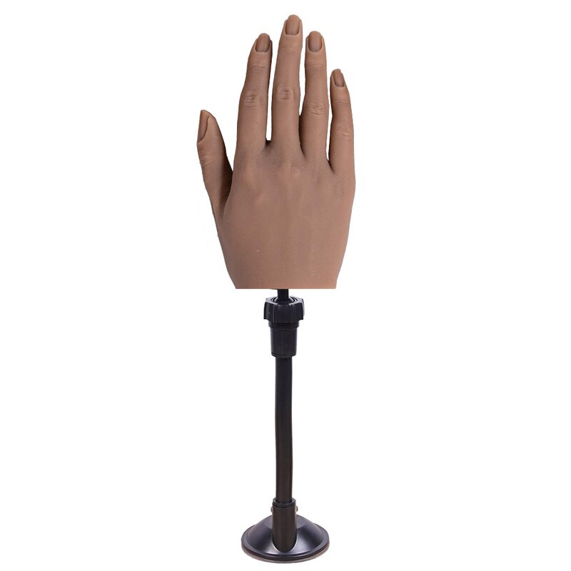 Silicone Practice Hand With Flexible Finger Adjustment Display With Holder