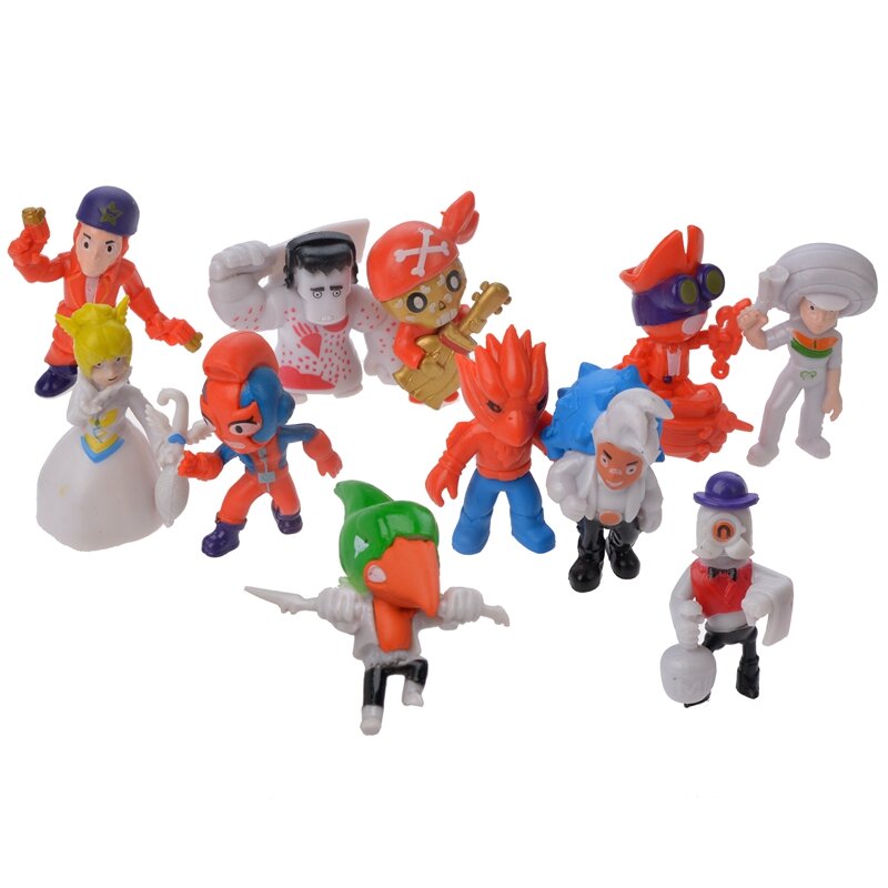 Brawl Star Games Cartoon Hero Anime Figure Model Spike Shelly Leon Primo Mortis Dolls Boy Toys for Children's Birthday Gift