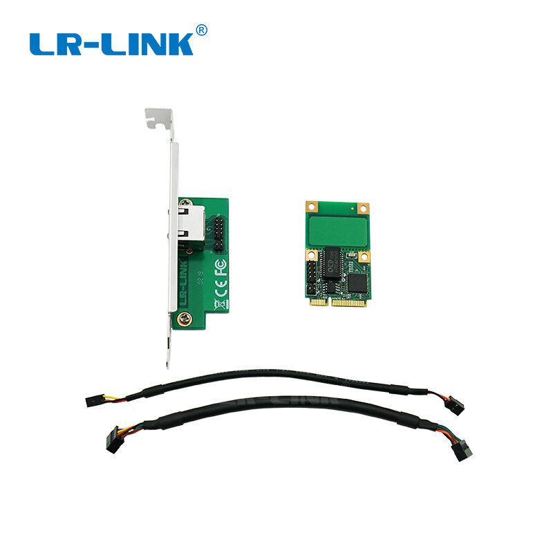 LR-LINK 2206PT Mini Pci-express Gigabit Satu Port RJ45 Ethernet 10/100/1000Mbps Kartu Jaringan LAN dengan Chipset Intel I210