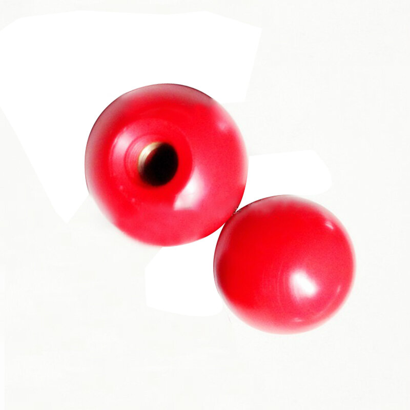 Sfera in bachelite con anima in ferro sfera con manico rosso sfera rotonda in plastica con filettatura interna manico per Joystick muslimah