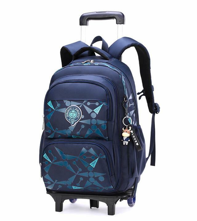 Школьный рюкзак с колесами для мальчиков, школьные сумки на колесиках, студенческие Детские рюкзаки на колесиках