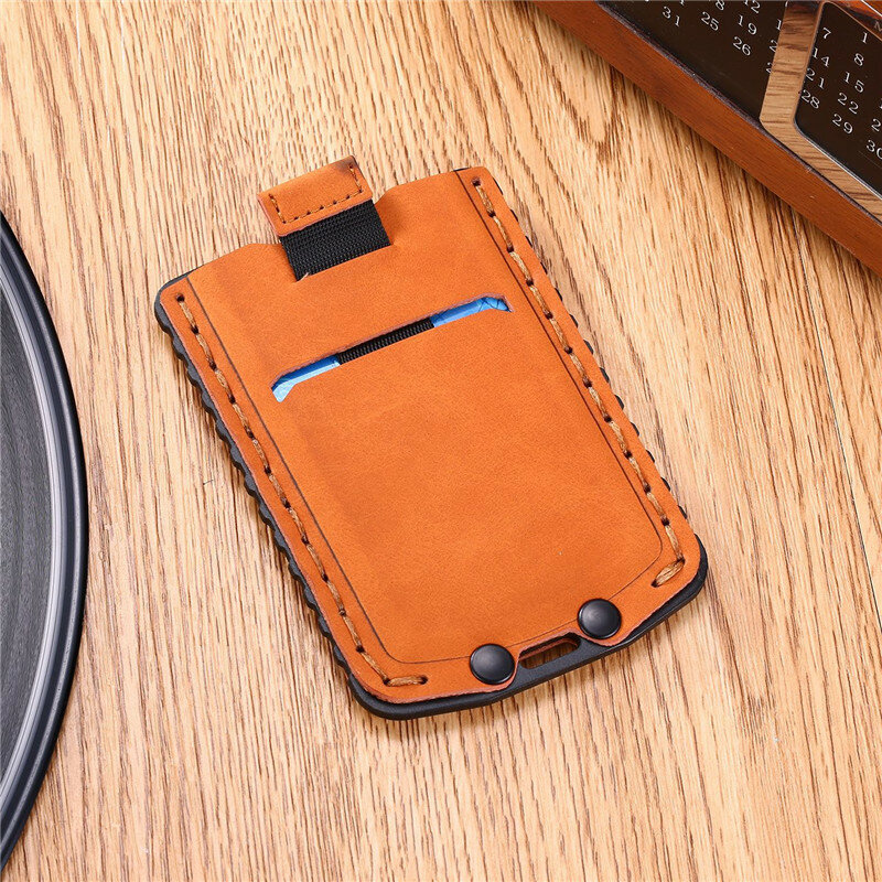 ZOVYVOL 2020 nowy RFID Anti-theft Draw Card Holder PU Leather Slim cienki portfel na karty czarny brązowy Unisex wysokiej jakości...