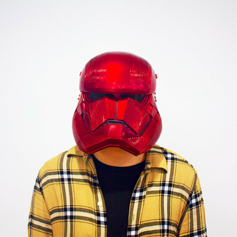 YDD helm Cosplay PVC, masker helm tampilan tentara Sith, mainan Film Halloween, hadiah Natal
