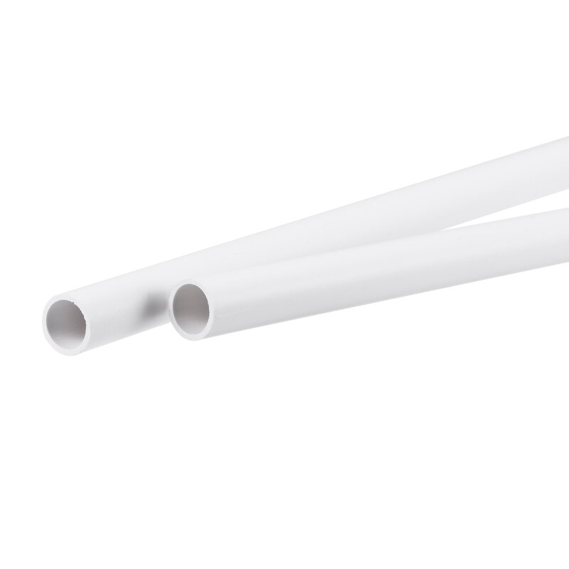 Uxcell Pipa PVC Bulat Tabung Plastik Kaku 8.8Mm ID 11Mm OD 500Mm Putih 2 Pak