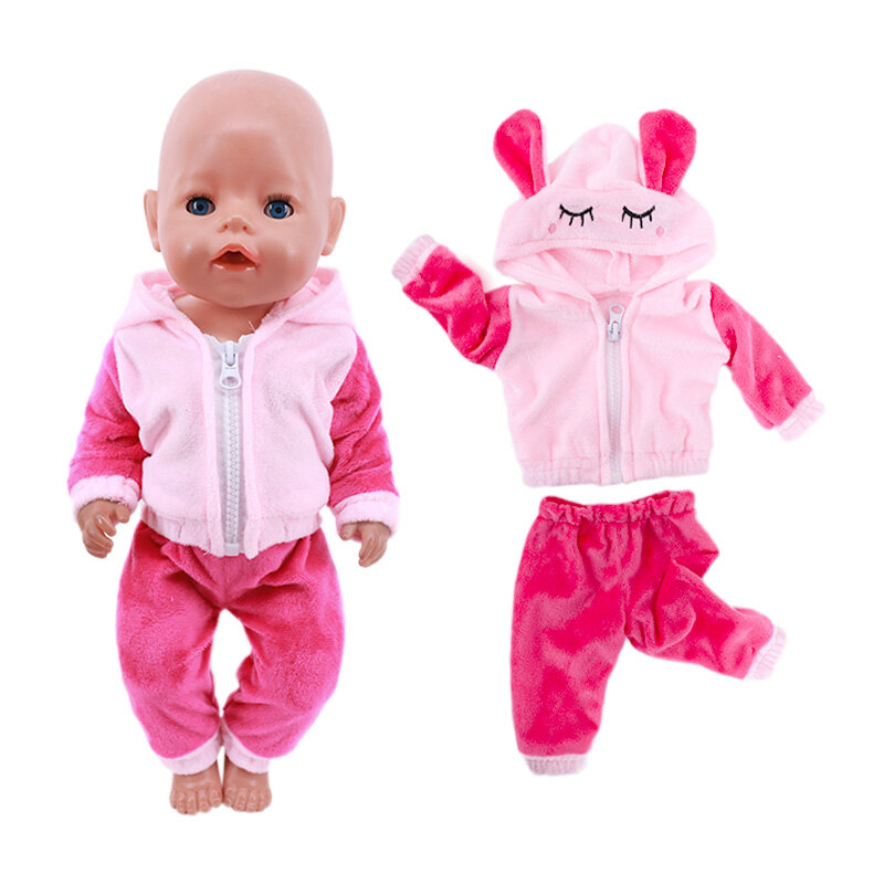 Doll Clothes Flamingo Kittys Series Cartoon Animals Dress Shoes For 18 Inch American of Girl` Toy&43CM Reborn Baby New Born Doll