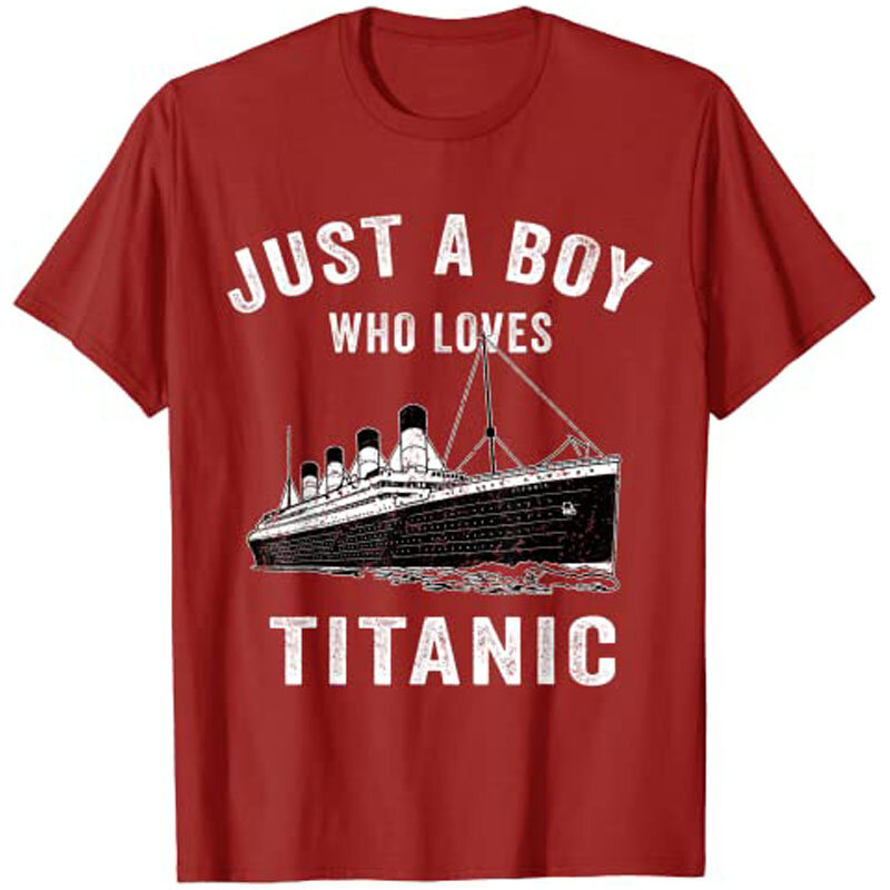 Kaus Anak-anak Just A Boy Who Love Titanic Classic Ship Lover