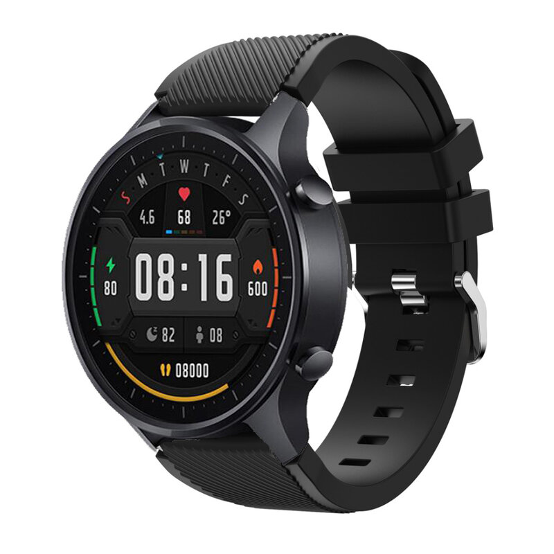Dla Xiaomi MI zegarek/S1 aktywny pasek bransoletka silikonowa 22mm Watchband Mi zegarek kolor sport edycja correa dla Huawei GT 2 3 2e