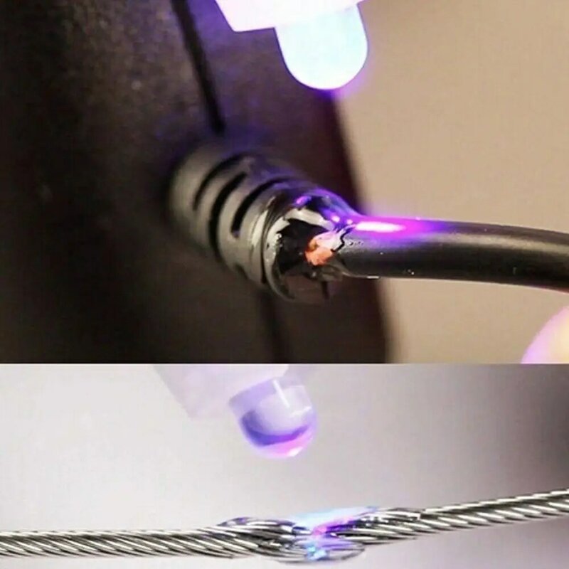 Fix Pen spawanie 5 sekund szybka naprawa światło ultrafioletowe zestaw naprawczy plastikowe pióro Dip narzędzia związek Super ciecz spawanie H8K1