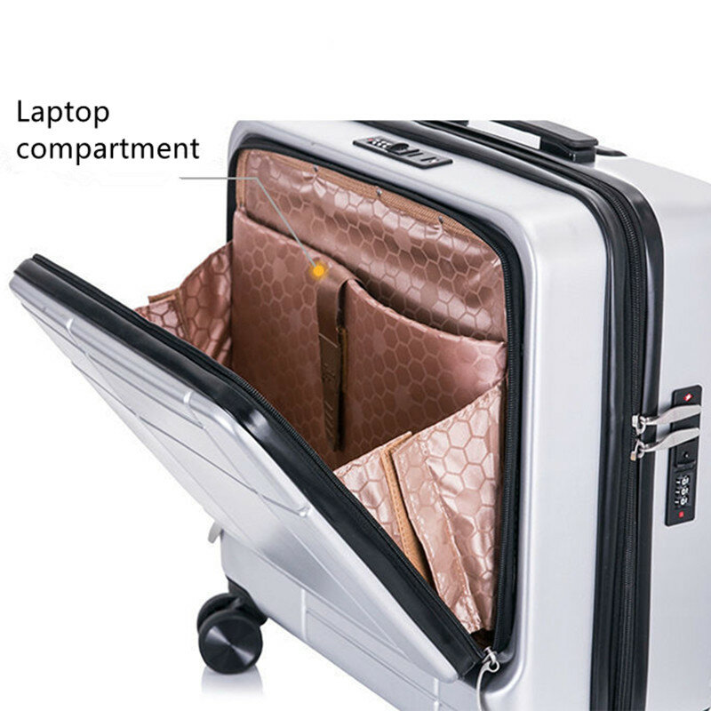 Business trolley case laptop computer storage box luggage 18 inch password lock cabin suitcase cosmetic bag set shoulder handbag