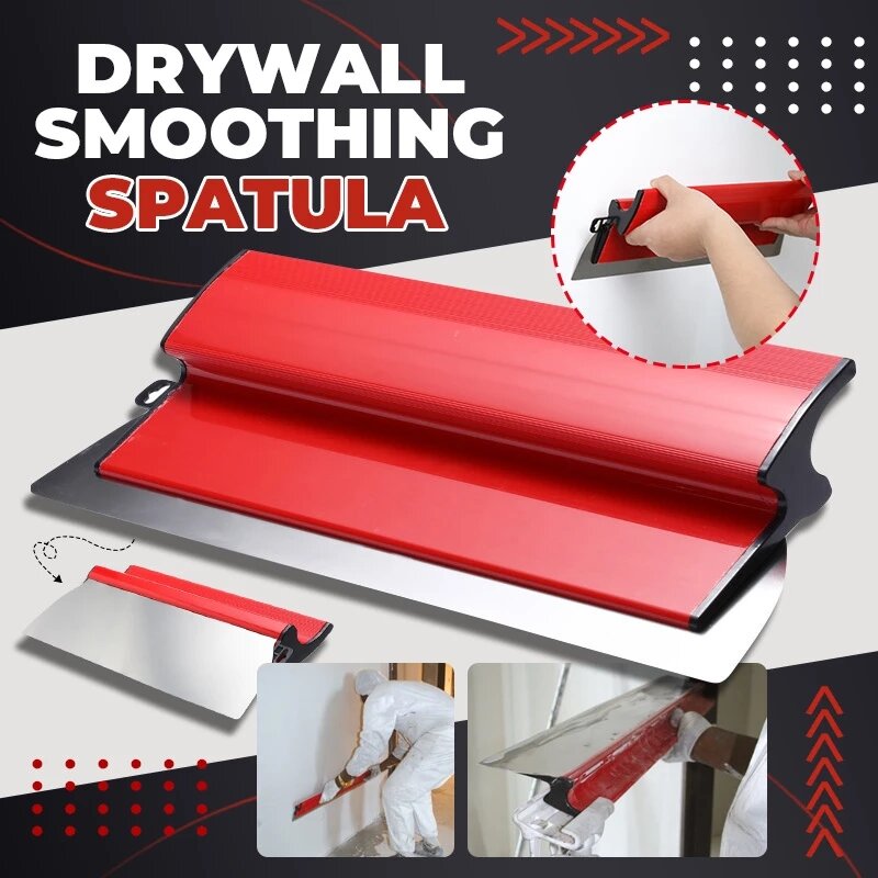 Drywall Smoothing ไม้พายใบมีด25ซม.40ซม.ไม้พายเสร็จสิ้น Leveling เครื่องมือสำหรับเครื่องมือและ Skimming สำหรับภาพวาด