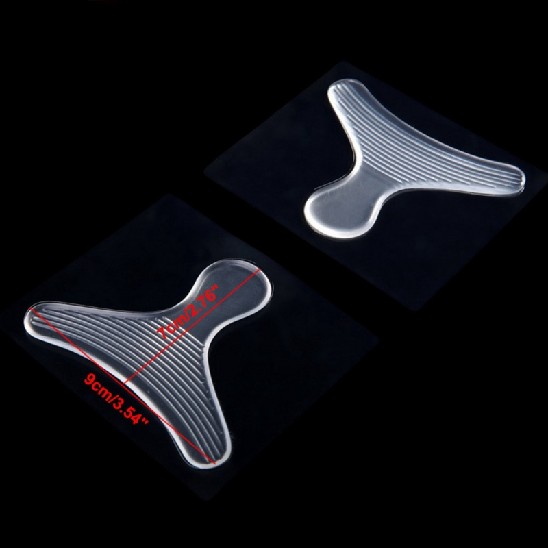 1 par de silicone macio insert calcanhar forro apertos t-tipo linha de salto alto conforto almofadas pés cuidados acessórios