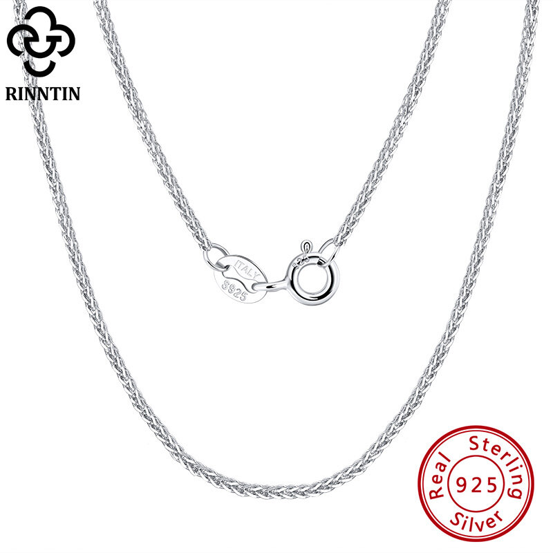 Ожерелье женское из серебра 925 пробы, 1,2 мм, SC53