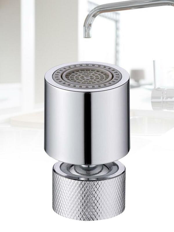Torneira de cozinha com filtro de água 360, torneira giratória 55/64 segundos, com rosca fêmea, para economia de água, aerador para pia da cozinha