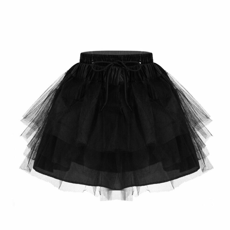 Bunga gaun anak perempuan anak-anak Underskirt pernikahan Crinoline Petticoat rok Tutu 202
