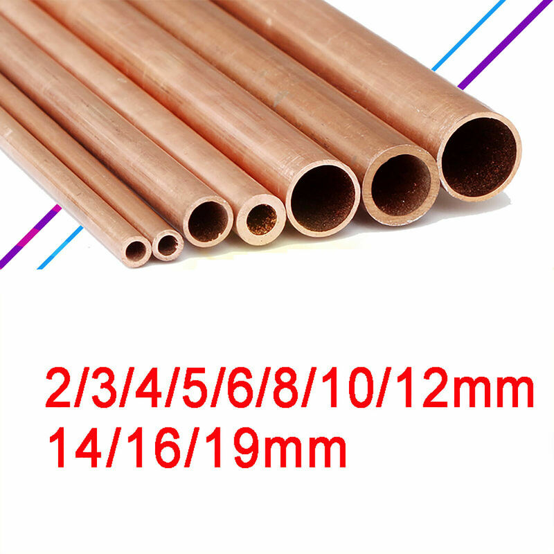 Bobina de cobre suave para aire acondicionado, tubo de cobre 99.9% T2, 2/3/4/6/8/10/12/16/19/22mm