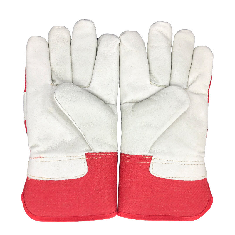 3 paires de gants de travail pour hommes, en cuir pour soudage, grain de porc, gants de protection, pour sport et MOTO, résistants à l'usure, NG6021