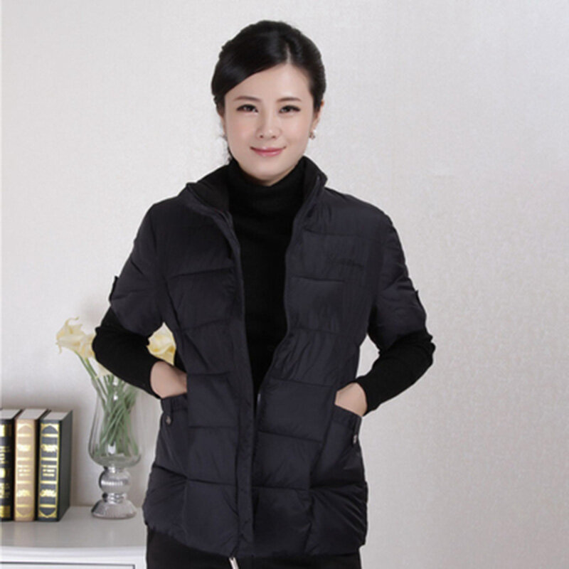 Женская зимняя куртка без рукавов, размеры до 5XL