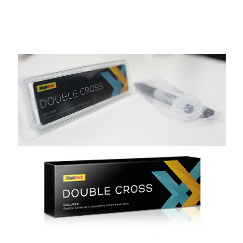 Double Cross โดย Mark Southworth (1 X Stamper + 1 Heart Stamper) magic Tricks หมอผี Close Up Street ภาพลวงตา Prop X Transfer