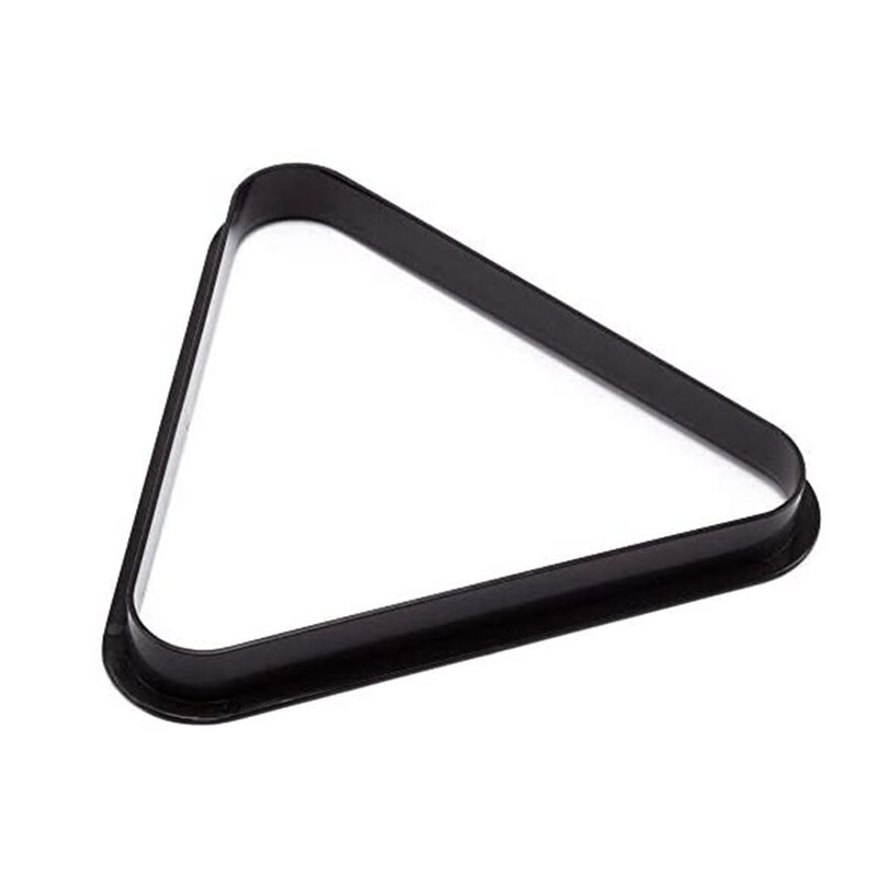 Черный пластиковый треугольный стеллаж для бильярдного стола, стандартного размера, стойка для бильярдного стола, аксессуары для снукера