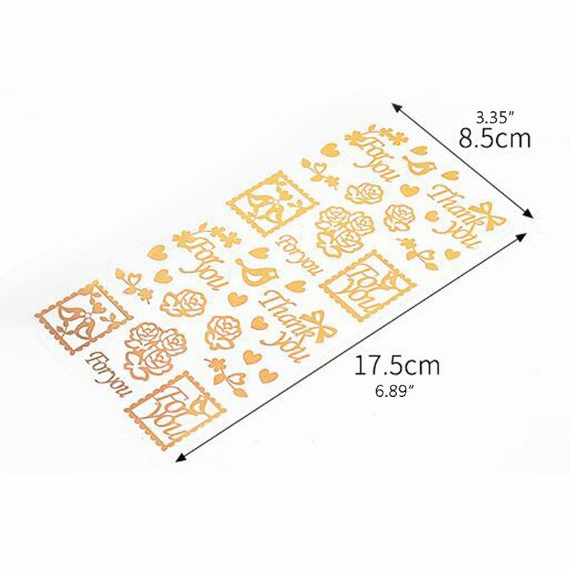 4 قطعة UV الايبوكسي الراتنج حشوات الذهب رسائل القط الزهور ملصقات الراتنج قالب ديكور