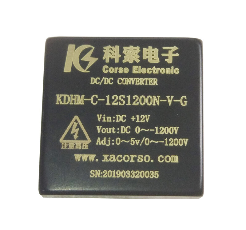 Miniature High Voltage Power Module 1200V High Voltage DC Adjustable Power Module Small Volume Low Ripple