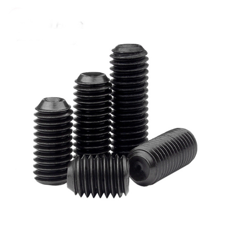 Aço carbono Hex Socket Set Parafuso, Headless Cup Ponto, 12.9 Grau, M2, M2.5, M3, M4, M5, M6, M8, M10, 10Pcs, Lot
