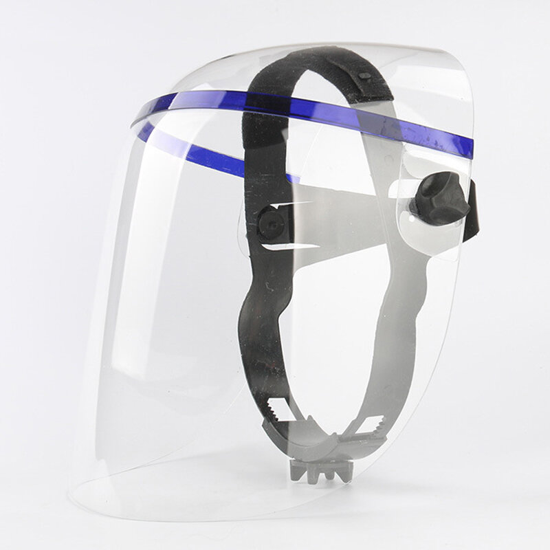 Casco de soldadura antisaliva transparente, protector facial Anti-UV, Máscara de Soldadura de plexiglás, protector ocular, máscaras de seguridad