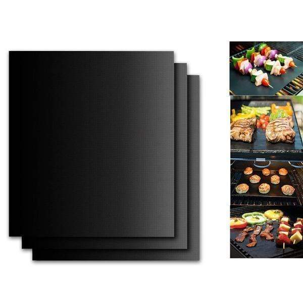 Barbecue Mat 40x60 0.25mm BBQ Grill Oven Mats Set Non-stick Baking Mats Heat-resistant Baking Sheet Copper Grill Mat