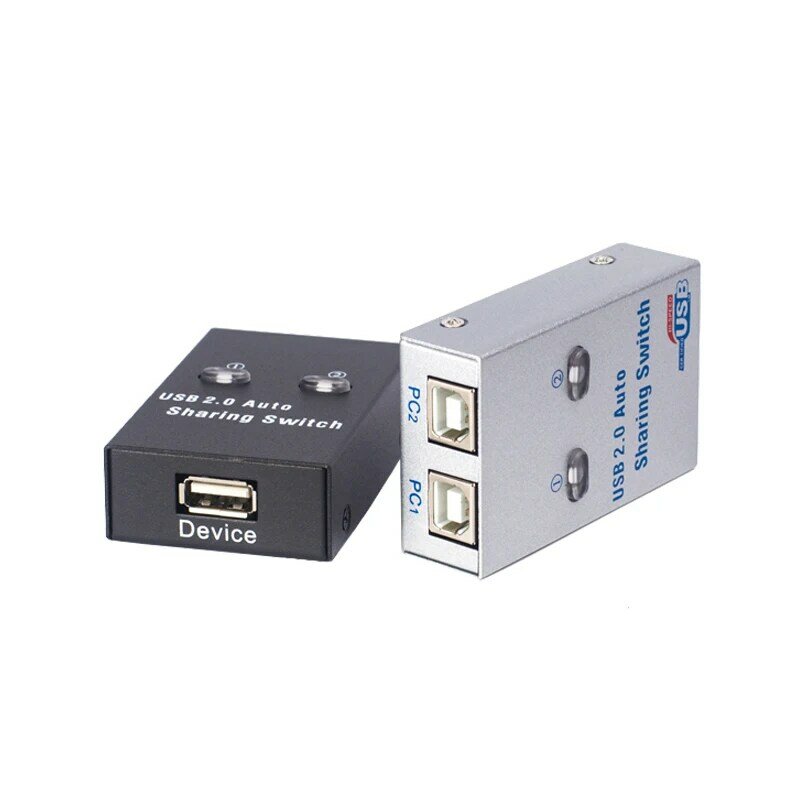 2 Port USB Auto Switch Usb2.0 Hub Dua Komputer Satu Antarmuka USB Dua dan Satu Sharer