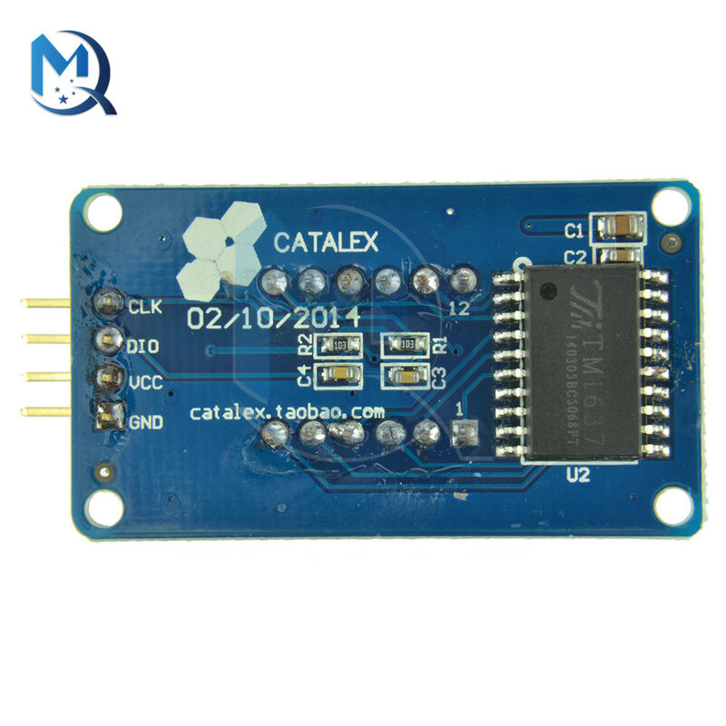 0.36 Inch TM1637 4-Digit Digitale Buis Klok Display Module Rood Blauw Board Klok Rood Anode Digitale Buis Voor arduino