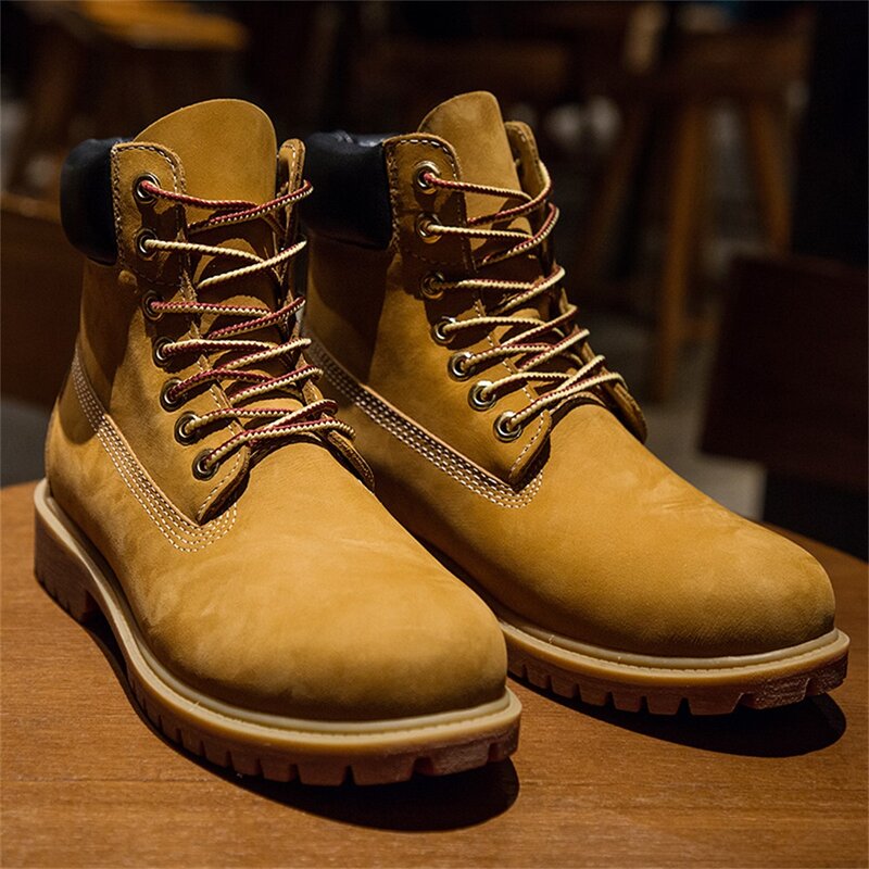 Новые высококачественные кожаные ботинки Martin для мужчин и женщин, уличные Нескользящие износостойкие рабочие ботинки, зимние теплые ботинки с бархатом