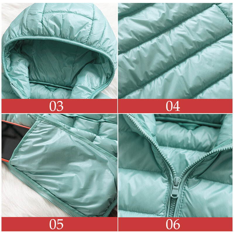 S-4XL 15 색 슬림 솔리드 Windproof 지퍼 자켓 모자 화이트 오리 캐주얼 여성 가을 겨울 따뜻한 야외 코트