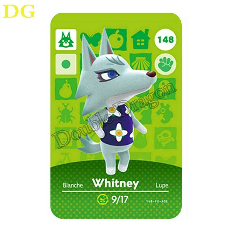 15 sztuk 001-210 Whitney Maple Animal Croing Card Mini NFC nowy horyzont Tag Ntag215 gra karciana do przełącznika/przełącznika Lite