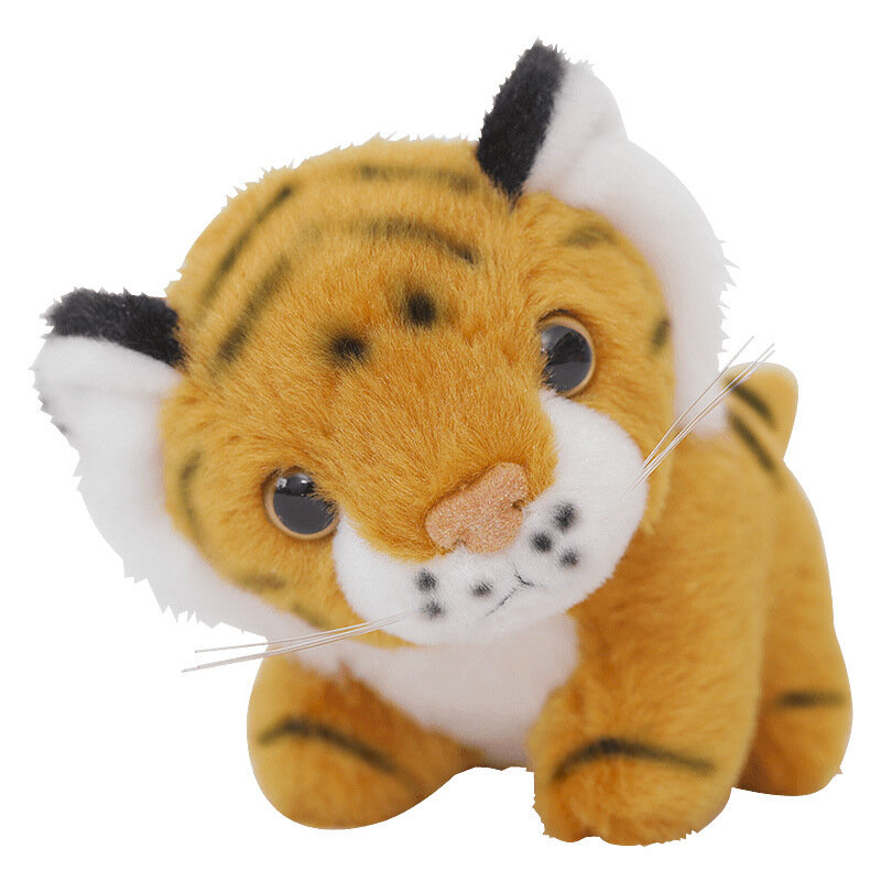 Simulação de alta qualidade sorte tigre ragdoll ano do tigre mascote boneca suave requintado calmante presente aniversário natal