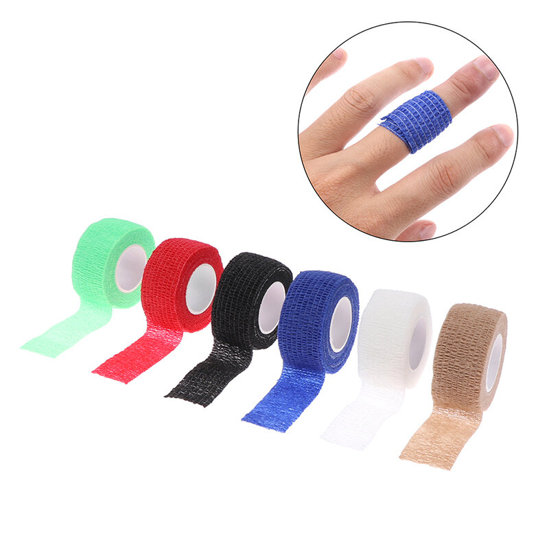 1 pz nastro adesivo autoadesivo terapia medica fasciatura elastica protezione del ginocchio sport colorato stampato giunti delle dita nastro in Pet 4.5m