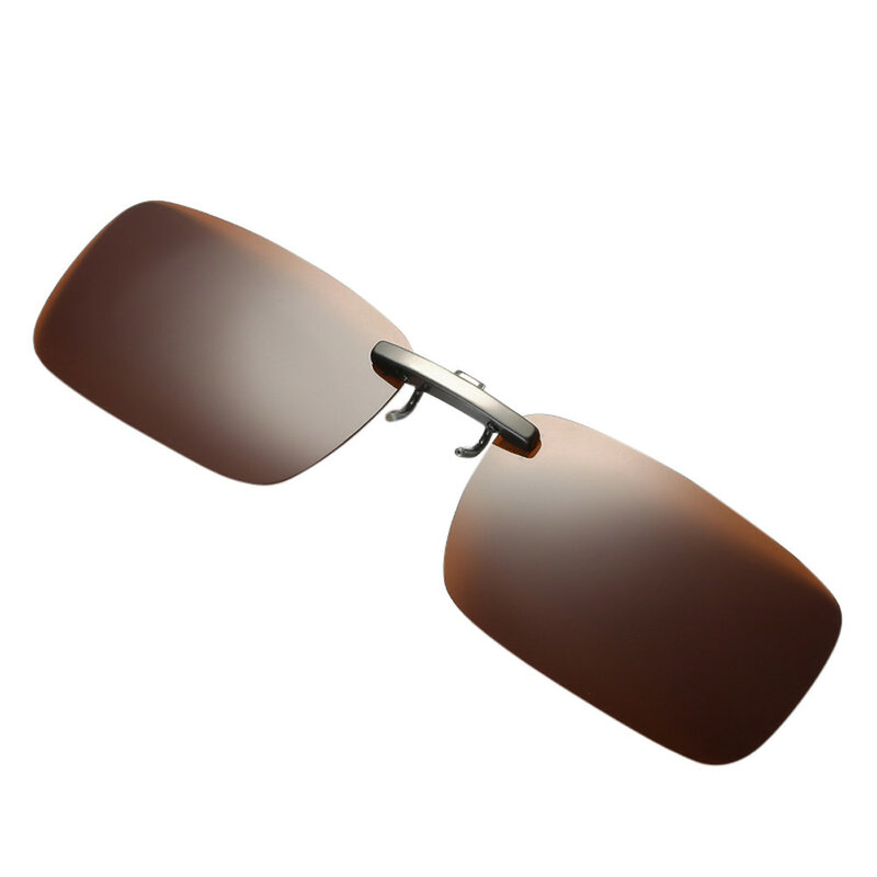 Съемные линзы ночного видения для вождения, Металлические поляризованные солнцезащитные очки с клипсой, очки для вождения автомобиля