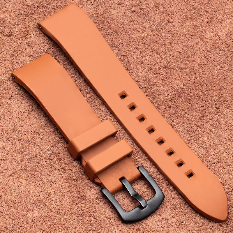 Correas de reloj de fluororubber de alta calidad, 20mm, 22mm, 24mm, correa de goma deportiva a la moda para SEIKO OMEGA, accesorios para relojes