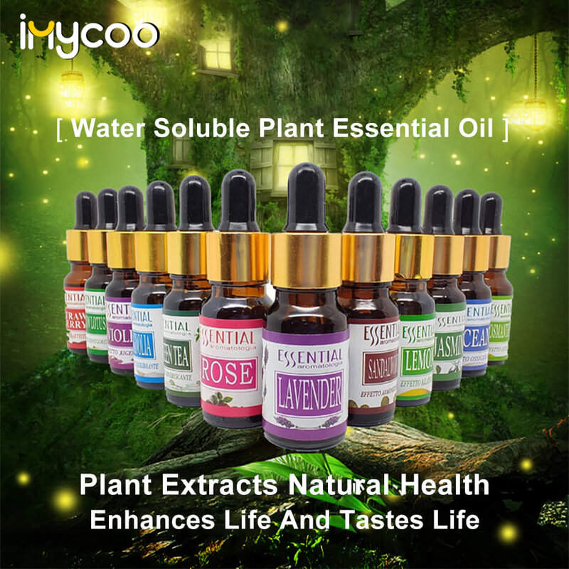 Imycoo-Huile essentielle soluble dans l'eau, 100% pure et naturelle, pour diffuseur d'arômes, humidificateur d'air, aromathérapie