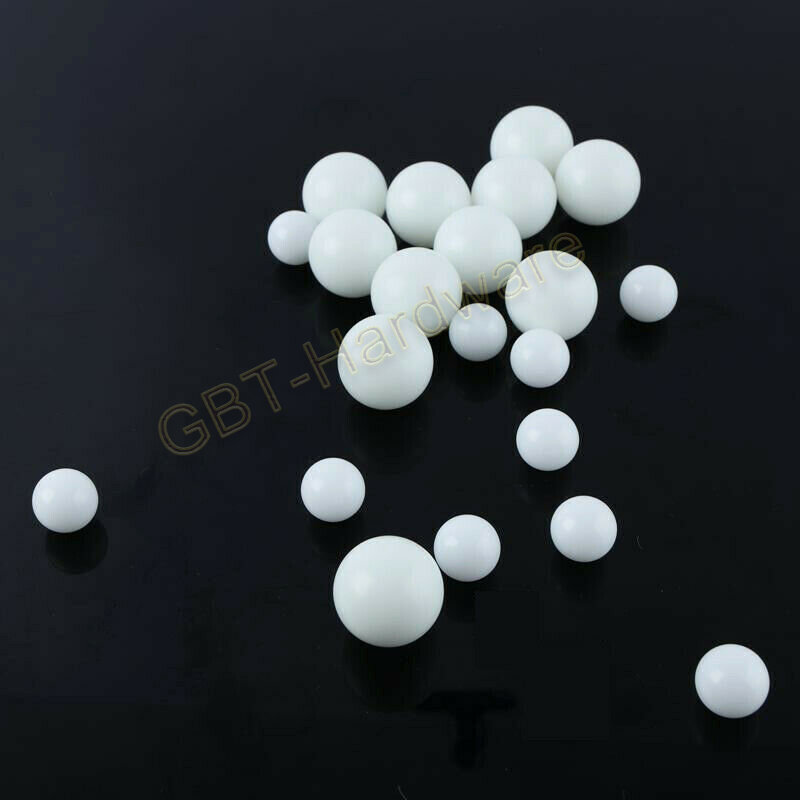 Precisão bola de plástico POM sólido, 2, 3, 4, 4, 10, 20, 50, 100pcs 5/5/6/6.35/6. Rolamento Polyoxmethylene Bead Rolamentos, 95mm, 7mm, 8mm, 9mm, 10mm, 28mm