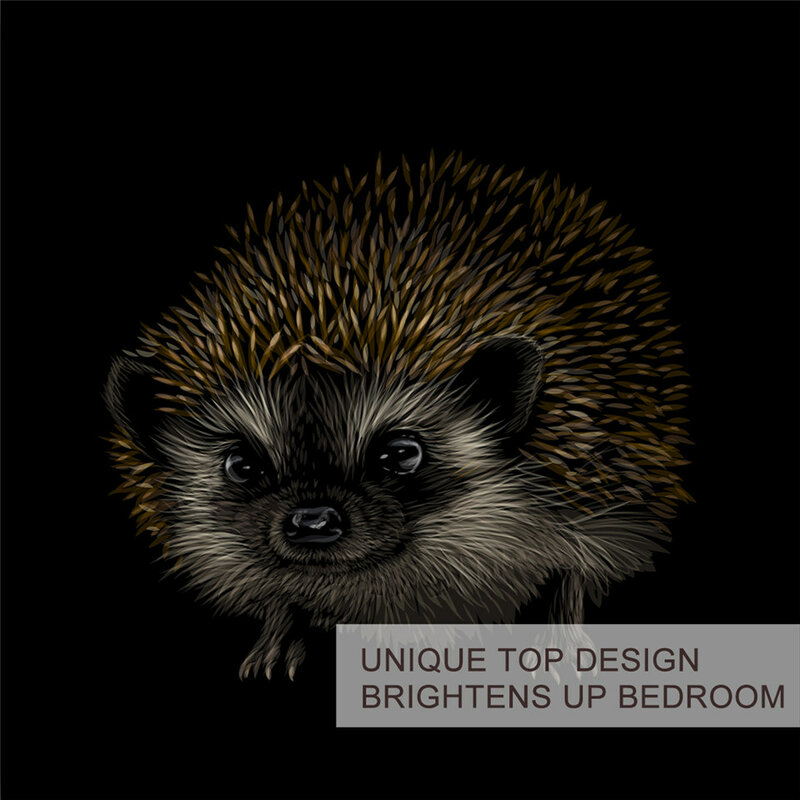 BlessLiving Hedgehog ชุดเครื่องนอน Covert ผ้าคลุมเตียงน่ารัก3d พิมพ์สิ่งทอหน้าแรกสบายสบายผ้าคลุมเตียง Dropship