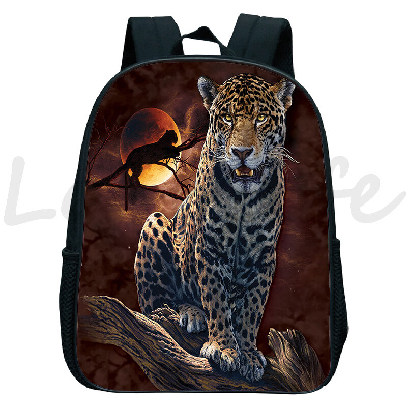 Детский рюкзак, школьный мини-рюкзак для мальчиков и девочек, с изображением Льва, тигра, волка, панды