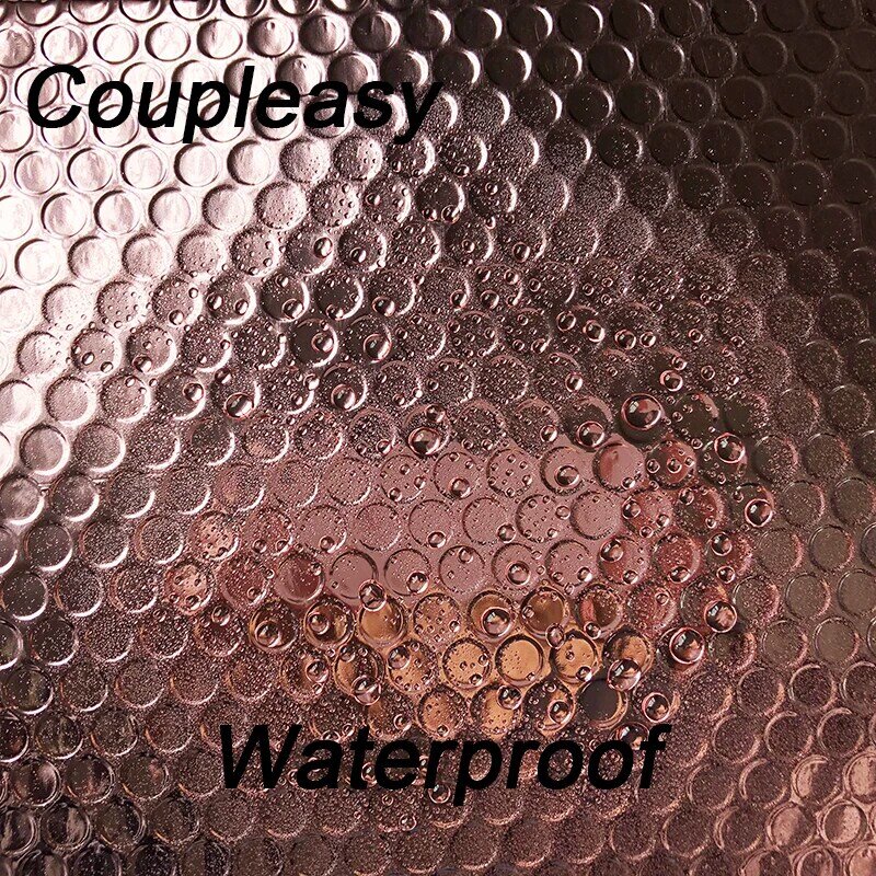 25 sztuk/partia różowe złoto Bubble Mailers wodoodporne opakowanie koperta zagęścić aluminium Film Mailing torby Self Seal Bubble koperty